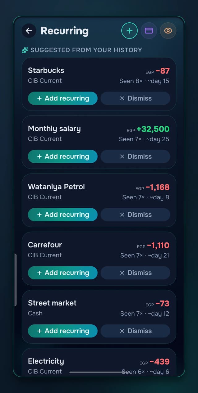 Rent, salary and bills posting on schedule
