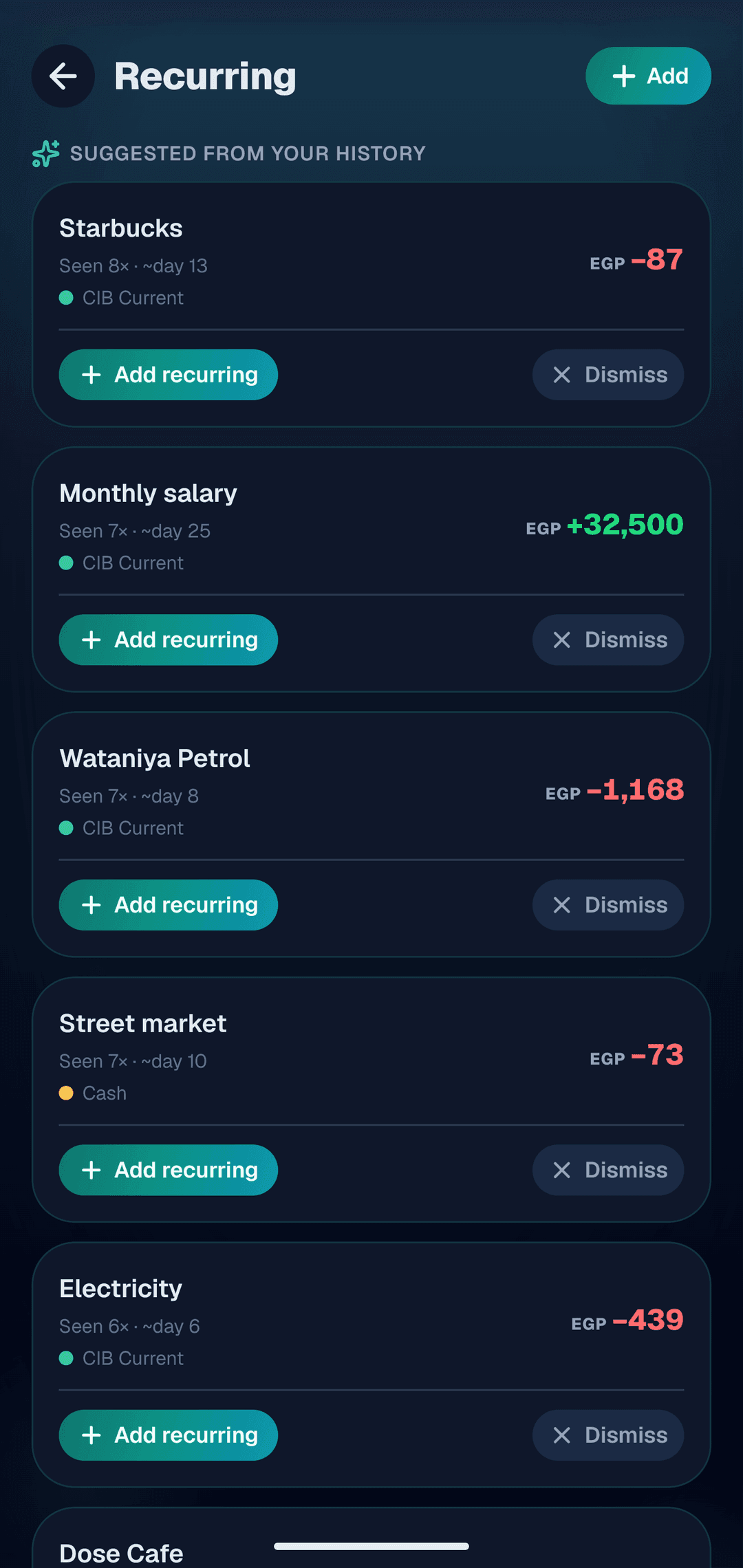 Rent, salary and bills posting on schedule